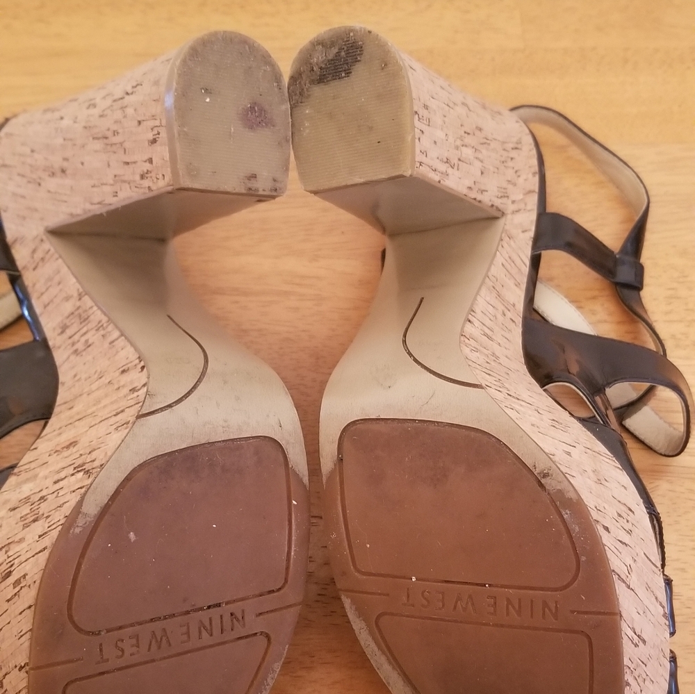 Woman's Nine West Sandals Black Size 9 - Picture 7 of 8